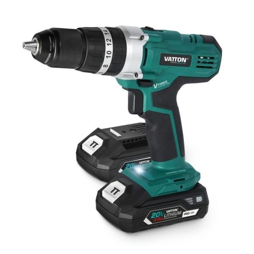 Taladro Perforador Atornillador 20V Vatton 2 Baterías 2.0 Ah - 1