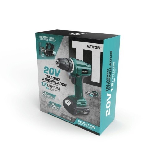 Taladro Atornillador 20V Vatton 1 Batería 1.5 Ah - 2