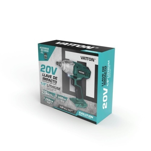 Pistola de Impacto 20V Vatton sin batería - 2 Pistola de Impacto 20V Vatton sin batería - 2