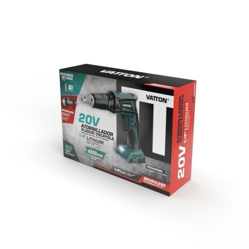 Atornillador Brushless para Pladur/Escayola 20V Vatton sin batería - 2