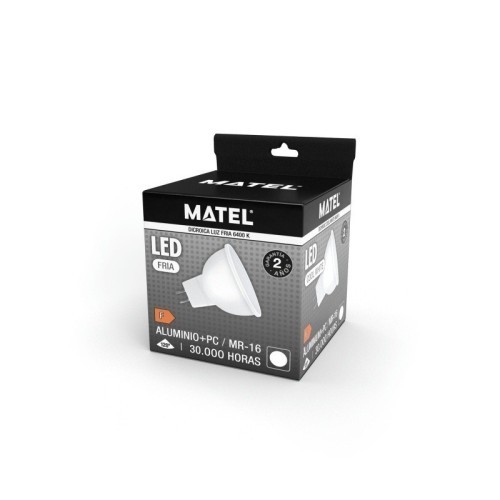 Bombilla LED MR16 Dicroica 7W Matel (Fría, Cálida y Neutra) - 3 Bombilla LED MR16 Dicroica 7W Matel (Fría, Cálida y Neutra) - 3