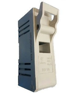 BASE PORTAFUSIBLE GRIS  10x38 - 1