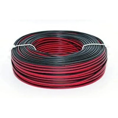 Cable de Altavoz Paralelo Bicolor Rojo/Negro 2x0,5 mm² - 1