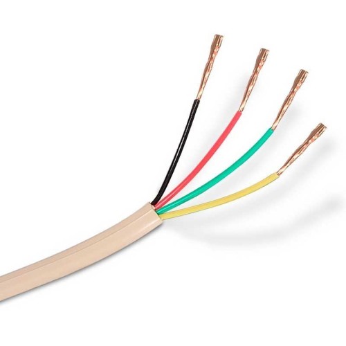 Cable Telefónico Plano 4 Hilos Marfil - 2