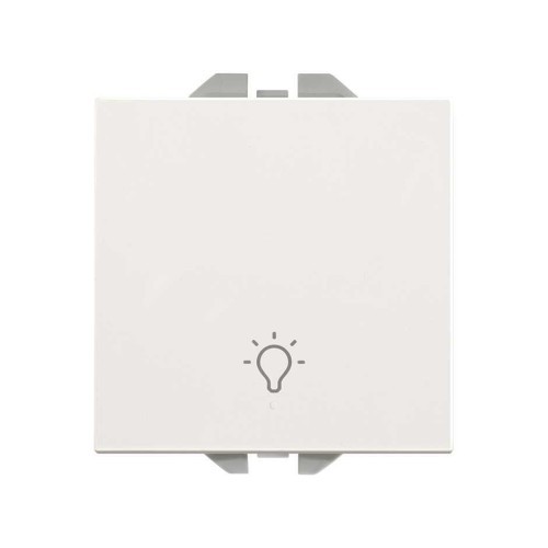 Pulsador Luminoso con Grabado Luz Blanco 10AX 20000161-090 Simon 270 - 1