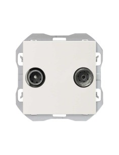 Toma de Antena R-TV+SAT Final Blanca 20000488-090 Simon 270 - 1