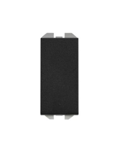 Conmutador Pulsador Estrecho Simon 270 Negro Mate 10AX 20001201-098 - 1