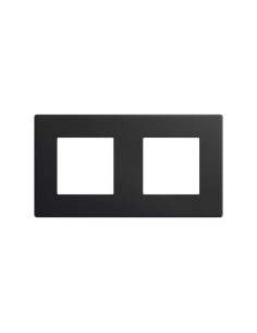 Marco Negro Mate 2 Módulos Estética Icon 27000620-098 Simon 270 - 1