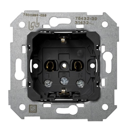 Base Bipolar Schuko TT lateral Simon 75464-39 - 1