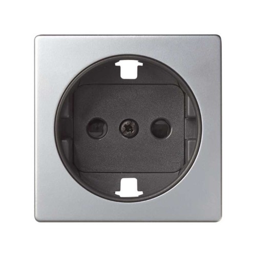 Tapa Enchufe Schuko Aluminio Mate 82041-33 Simon 82 - 1
