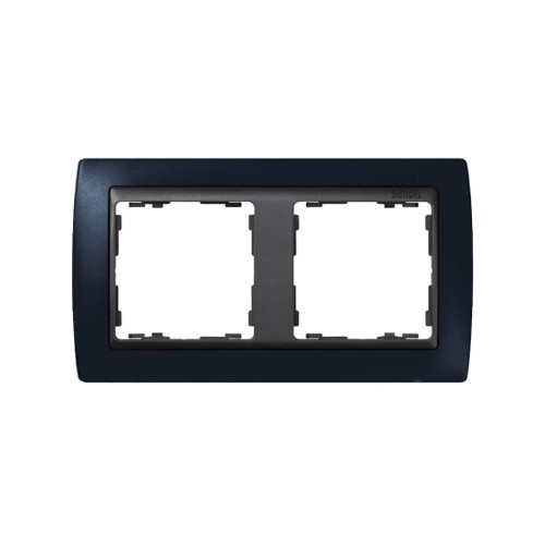 Marco 2 Elementos Grafito Oscuro 82822-32 Simon 82 - 1