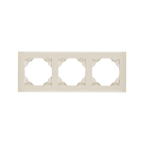 Marco Triple Mecanismos Marfil Efapel 90930T MF Logus 90 - 1