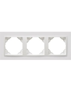 Marco 3 Elementos Blanco Animato Efapel Logus 90 90930T BB - 1