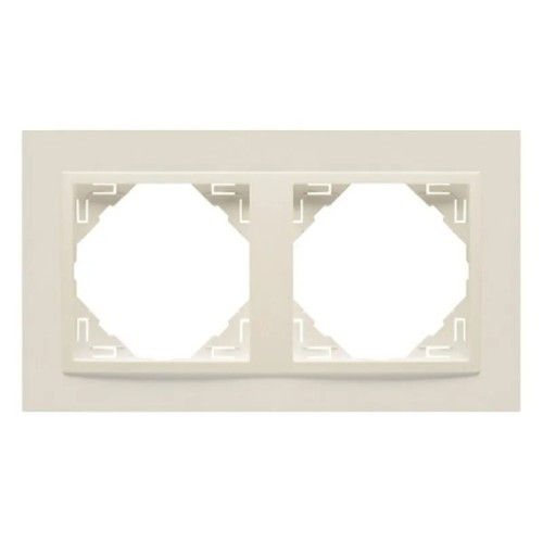 Marco Doble Mecanismos Marfil Efapel Logus 90 90920T MM Animato - 1