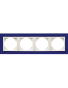 Marco 4 Elementos Azul Animato Logus 90 90940T ZG Efapel - 1
