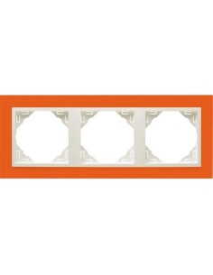 Marco Naranja 3 Mecanismos Efapel Logus 90 90930T JG Animato - 1