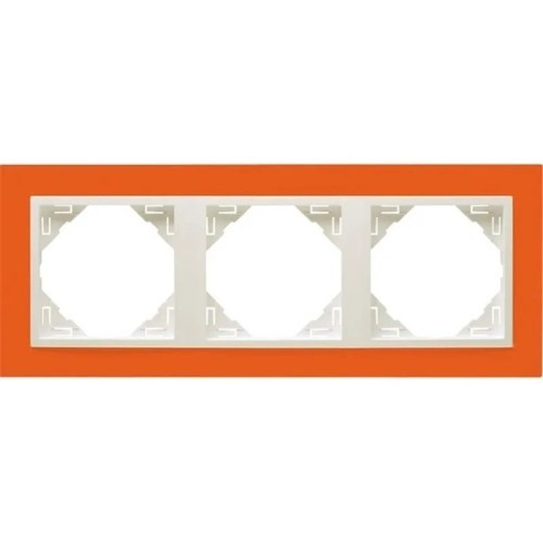 Marco Naranja 3 Mecanismos Efapel Logus 90 90930T JG Animato - 1
