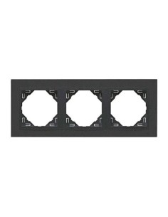 Marco 3 Mecanismos Gris Efapel Logus 90 90930T SS Animato - 1