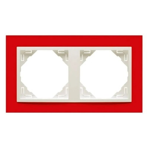 Marco 2 Elementos Rojo 90920T VG Efapel Animato Logus 90 - 1