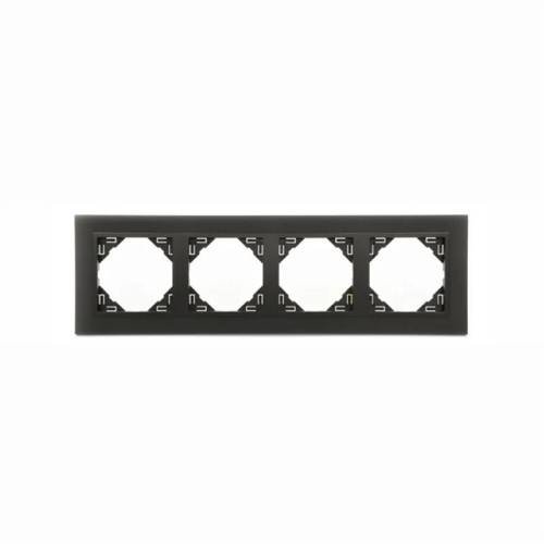 Marco Negro 4 Mecanismos Logus 90 Animato Efapel 90940T RR - 1