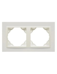 Doble Marco 2 Elementos Hielo 90920T EE  Efapel Animato Logus 90 - 1