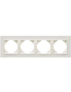 Marco Cuádruple Hielo 4 Elementos Logus 90 Animato 90940T EE Efapel - 1