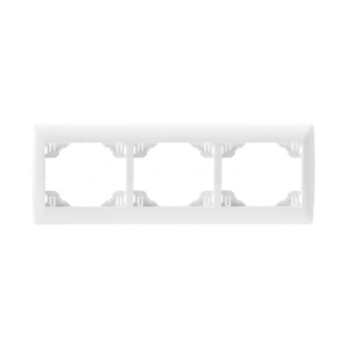 Marco Triple Horizontal Blanco Efapel Sirius 70 70931T BR - 1