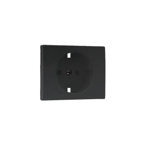 Tapa para Base Enchufe Schuko Negra 70632T AT Sirius 70 Efapel - 1