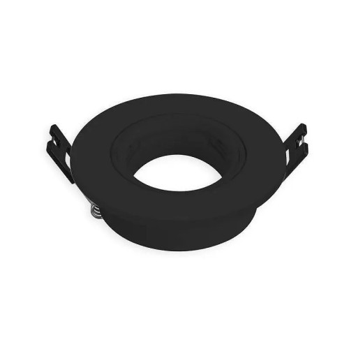 Aro Downlight Redondo Negro Basculante Ø75 mm Bombilla LED GU10 - 1 Aro Downlight Redondo Negro Basculante Ø75 mm Bombilla LED GU10 - 1
