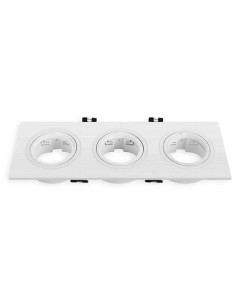 Aro Downlight Triple Rectangular Blanco GU10 - 1