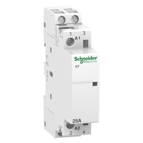 Contactor ICT Schneider A9C22722 Modular 20A 2 Polos 2NA - 1