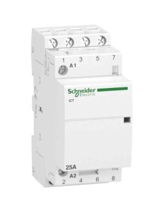 Contactor Eléctrico Schneider A9C20834 Modular ICT 25A 4NA - 1