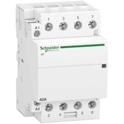 Contactor Modular ICT Schneider 40A 4 Polos 4NA A9C20844 - 1