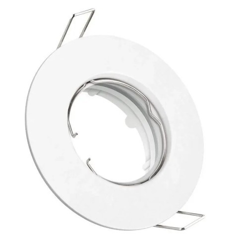 Aro Downlight Empotrable Circular Blanco para GU10 Corte Ø55mm - 1