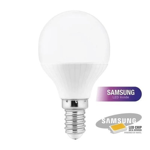 Bombilla LED Chip Samsung Esférica E14 5W Matel - 1 Bombilla LED Chip Samsung Esférica E14 5W Matel - 1