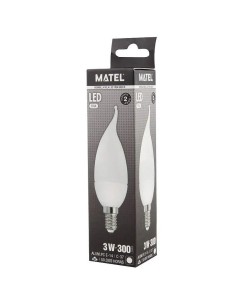 Bombilla LED E14 Vela Flama 8W 200º Matel - 1 2
