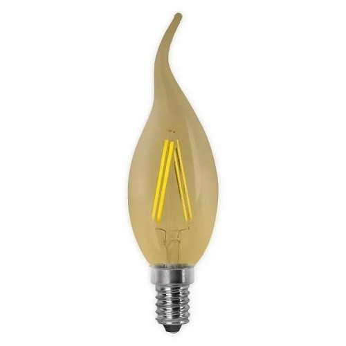 Bombilla LED E14 Filamento Vintage Vela Flama 4W Matel - 1 Bombilla LED E14 Filamento Vintage Vela Flama 4W Matel - 1