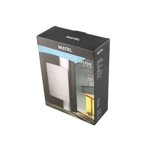 Aplique LED Exterior Inoxidable Liso E27 IP44 Matel - 2 Aplique LED Exterior Inoxidable Liso E27 IP44 Matel - 2