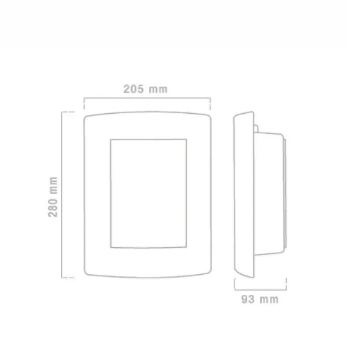 Aplique LED Exterior Inoxidable Liso E27 IP44 Matel - 3
