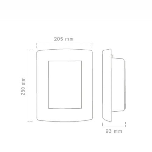 Aplique LED Exterior Inoxidable Liso E27 IP44 Matel - 3 Aplique LED Exterior Inoxidable Liso E27 IP44 Matel - 3