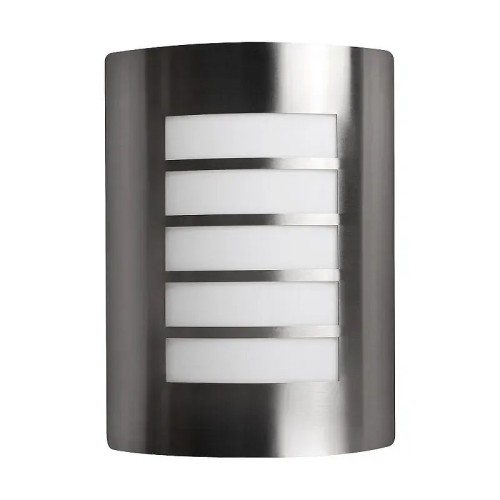 Aplique de Pared Exterior Ranurado Inoxidable Matel E27 IP44 - 1