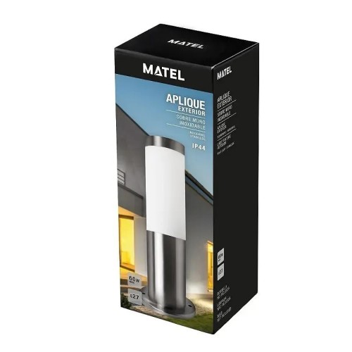 Baliza Exterior LED Sobremuro Inoxidable Matel E27 IP44 - 2