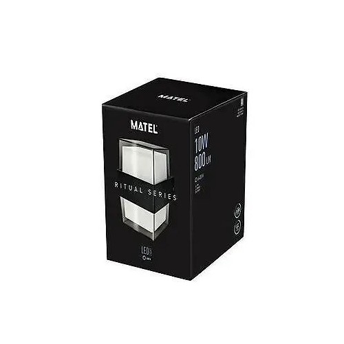 Aplique de Pared Exterior LED 10W IP54 Luxe Cuadrado Matel - 2