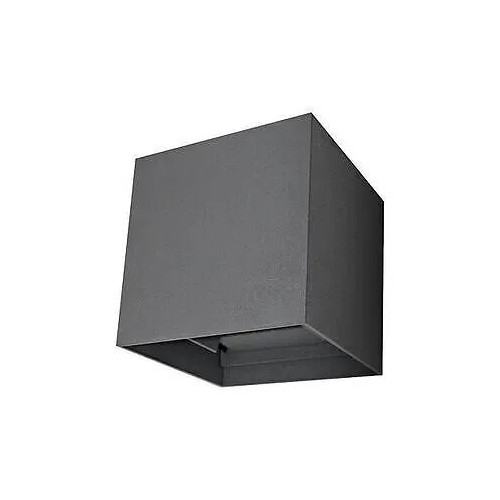 Aplique de Pared Exterior LED Luxe Cubo Gris Matel IP54 6W - 1 Aplique de Pared Exterior LED Luxe Cubo Gris Matel IP54 6W - 1