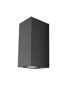 Aplique de Pared Exterior LED Luxe Cuboid Gris IP54 8W Matel - 1