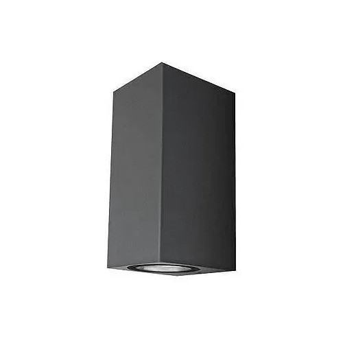 Aplique de Pared Exterior LED Luxe Cuboid Gris IP54 8W Matel - 1