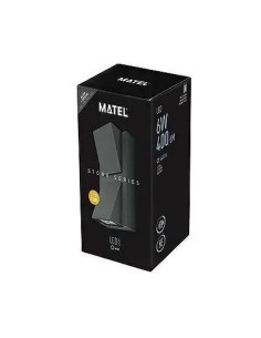 Aplique de Pared Exterior LED Trapecio Luxe Gris Matel IP54 6W - 1 2