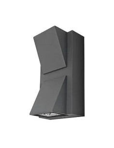 Aplique de Pared Exterior LED Trapecio Luxe Gris Matel IP54 6W - 1
