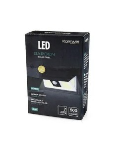 Aplique de Pared LED Solar Cob Rectangular Sensor 7W Korpass - 1 2