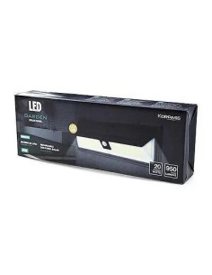 Aplique Solar LED Rectangular COB Sensor 20W IP65 Korpass - 1 2